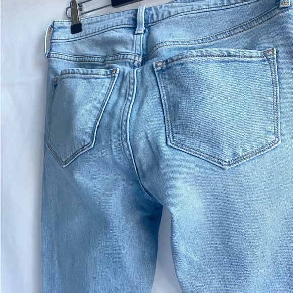 Old Navy Power Slim Straight Jeans – High Rise Ankle | Light Wash - Picture 9 of 9